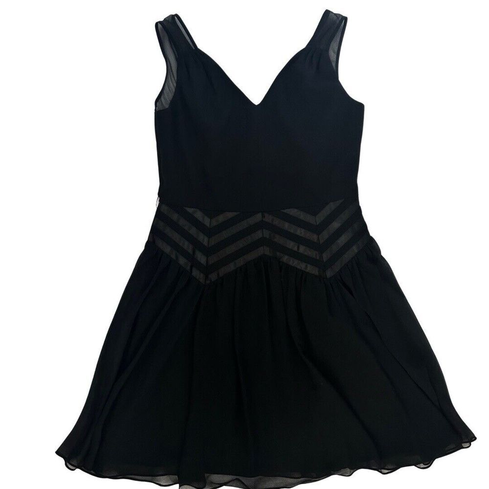 Antonio Melani Whimsigoth Dark Feminine Witchy V Neck Dress Sz 10